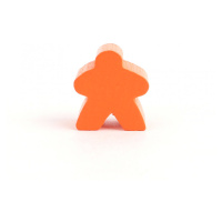 TLAMA games Dřevěné figurky klasický meeple 16 mm (20 ks) Barva: Oranžová