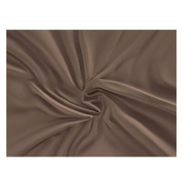Kvalitex Saténové prostěradlo Luxury Collection 160 × 200 cm tmavě hnědé Výška matrace do 15 cm