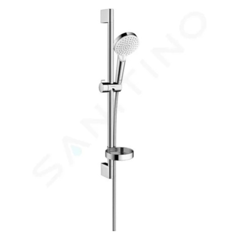 HANSGROHE Crometta Set sprchové hlavice, 2 proudy, mýdlenky, tyče a hadice, bílá/chrom 26553400