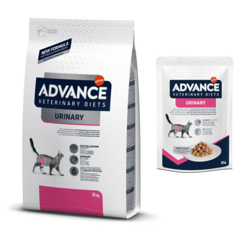 Advance VD granule 7,5 / 8 kg + kapsičky Advance 12 x 85 g - 15 % sleva - Urinary Feline 8 kg +  Affinity Advance Veterinary Diets