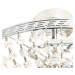 Klasické stropní ocelové svítidlo s křišťálovým 3-světlem - Mondrian