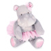 Plyšový hrošík se sukní Hippo Tutu Pearl Grey Histoire d’ Ours šedý 22 cm od 0 měsíců