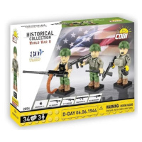 Cobi 3 figurky s doplňky D-Day 1944, 33 k