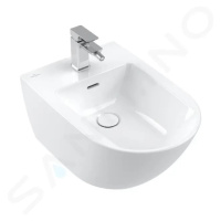 VILLEROY & BOCH Subway 3.0 Závěsný bidet 560x375 mm, s přepadem, otvor pro baterii, CeramicPlus,