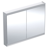 Geberit ONE - Zrcadlová skříňka s LED osvětlením, 1200x900x150 mm, 2 dvířka, hliník 505.815.00.1