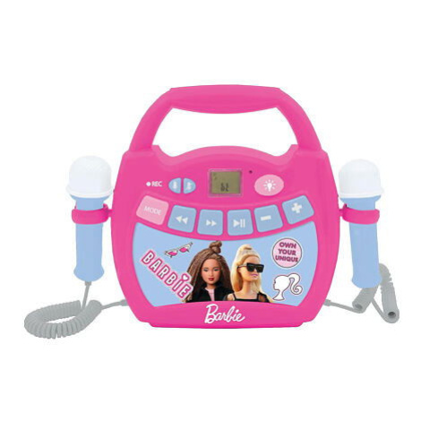 Lexibook Karaoke digitální přehrávač svítící Barbie