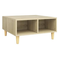 SHUMEE Konferenční stolek dub sonoma 60 × 60 × 30 cm dřevotříska, 805980
