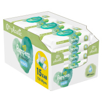 PAMPERS Harmonie aqua dětské čistící ubrousky 15 x 48 ks