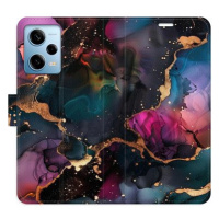 iSaprio Flip pouzdro Dark Marble pro Xiaomi Redmi Note 12 Pro 5G / Poco X5 Pro 5G