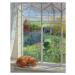 Obrazová reprodukce Sleeping Cat and Chinese Bridge, Timothy Easton, 30 × 40 cm