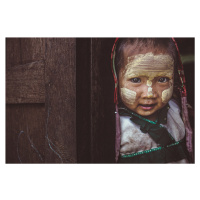 Umělecká fotografie Eyes of Burma, Marco Tagliarino, (40 x 26.7 cm)