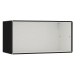 mauser Závěsný otevřený samostatný box, šířka 770 mm, černá / signální bílá
