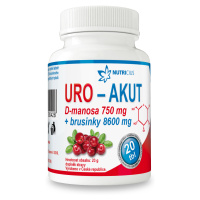 URO-AKUT Manosa 750mg+brusinky 8600mg tbl.20