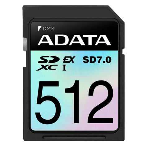 ADATA SDXC karta 512GB Express, PCIe Gen3, UHS-I, C10, V30, (R:800/W:700 MB/s)