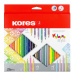 Kores Trojhranné pastelky Kolores Style 3 mm - sada 26 barev vč. 4 pastel., 4 neon. a 6 metal. b