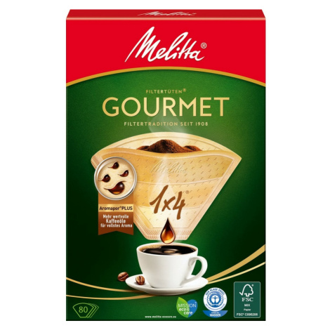 Melitta Gourmet 1x4 80 ks kávové filtry