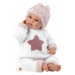 Llorens 63648 NEW BORN - realistická panenka miminko se zvuky a měkkým látkovým tělem - 36