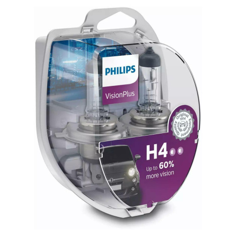 Philips H4 VisionPlus 12V 12342VPS2 +60%