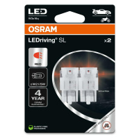 OSRAM LED W21/5W LEDriving SL Red 12V blistr 2ks 7515DRP-2BL