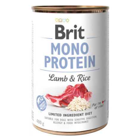 Konzerva Brit Monoprotein Lamb & Brown Rice 400g