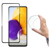 Wozinsky Full Cover Flexi Nano glass film tvrzené sklo s rámečkem Samsung Galaxy A72 4G černá