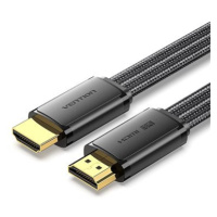 Vention Flat Nylon Braided HDMI-A Male to Male 8K HD Cable 2M Black