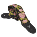 Perri's Leathers Jacquard Strap Pink And Black Flower