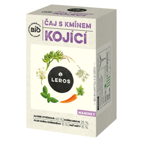 LEROS BIO Čaj s kmínem kojící 20 x 1,8 g