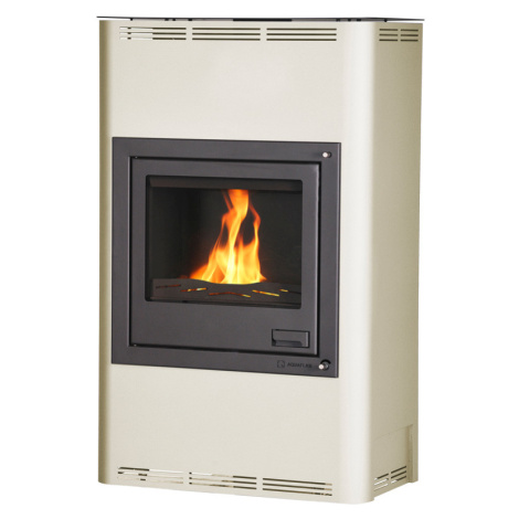 HS FLAMINGO krbová kamna AQUAFLAM 25 s výměníkem základní regulace krémová