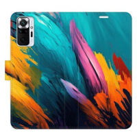 iSaprio flip pouzdro Orange Paint 02 pro Xiaomi Redmi Note 10 Pro