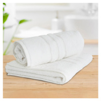 Sada 2 ks froté ručníků STANDARD bílá 50 x 100 cm