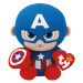 Beanie Babies Marvel CAPTAIN AMERICA, 15 cm (1)