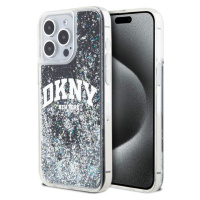 DKNY Liquid Glitter Arch Logo kryt iPhone 14 Pro černý