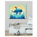 Obrazy na stěnu - Žralok Rozměr: 80x100 cm, Rámování: bez rámu a bez vypnutí plátna