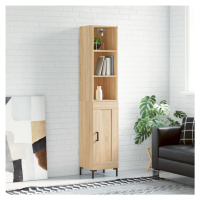 vidaXL Skříň highboard dub sonoma 34,5 x 34 x 180 cm kompozitní dřevo