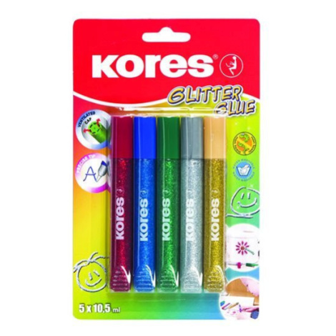 Kores Glitter glue 5 x 10,5 ml