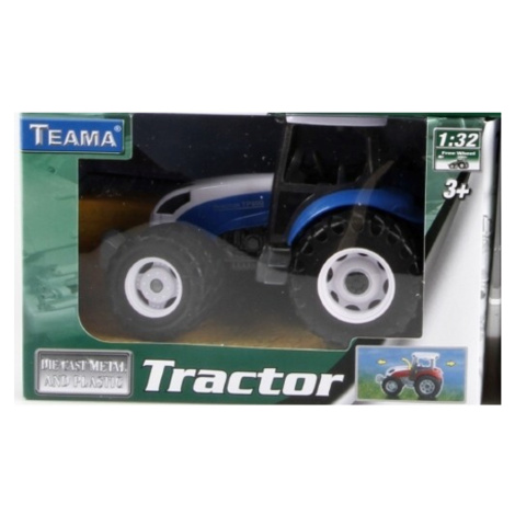 Traktor 13cm modrý