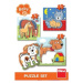 Puzzle set zvířátka 3-5 baby