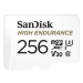 SanDisk MicroSDXC 256GB High Endurance Video U3 V30 + SD adaptér