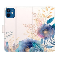 iSaprio flip pouzdro Ornamental Flowers 03 pro iPhone 12 mini