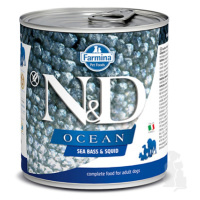 N&D DOG OCEAN Adult Sea Bass & Squid 285g + Množstevní sleva Sleva 15% 1+1 zdarma