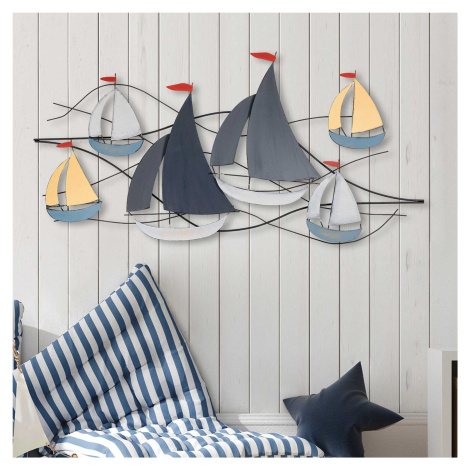 Wallity Nástěnná kovová dekorace Hizir vícebarevná