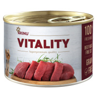 Akinu VITALITY konzerva pro psy hovězí jemně krájené 200 g