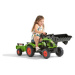 FALK Šlapací traktor 2040AM Claas Arion 410 s nakladačem a přívěsem - zelený