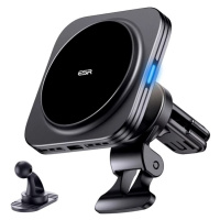 Držák ESR HALOLOCK MAGNETIC MAGSAFE VENT CAR MOUNT WIRELESS CHARGER QI2 15W BLACK (4894240190364