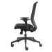 TrendOffice Kancelářská otočná židle TO-SYNC, s područkami a univerzálními kolečky, černá, síťov