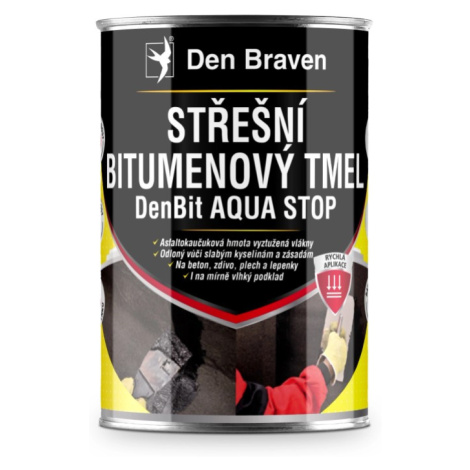 Den Braven Bitumenová opravná hmota DenBit AQUA STOP černá 1 kg