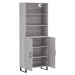 vidaXL Skříň highboard šedá sonoma 69,5 x 34 x 180 cm kompozitní dřevo