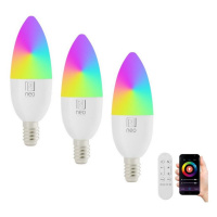 NEO LITE SMART sada 3x žárovka LED E14 6W RGB+CCT, stmívatelná, Wi-Fi, Beacon, DO, TUYA 07716CDO