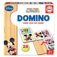 Dřevěné domino Mickey a Minnie